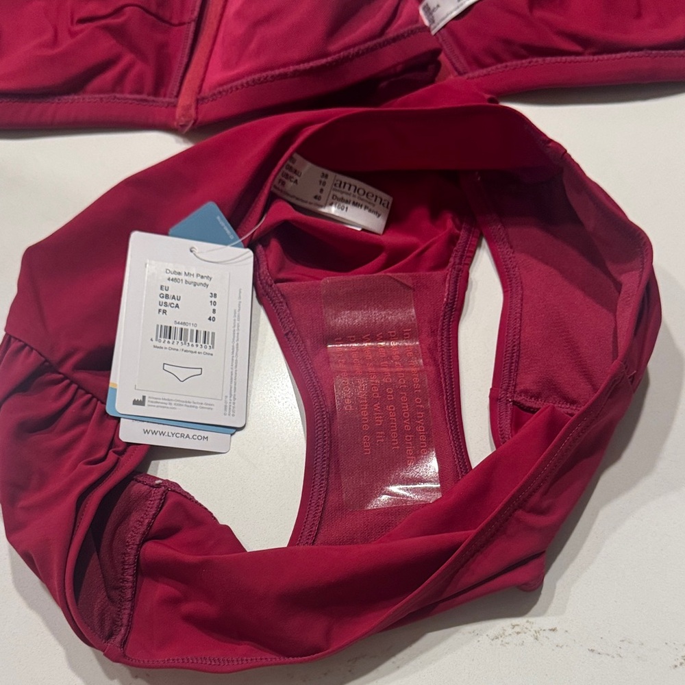 Amoena Dubai Two-Piece Burgundy Bikini Set - Picture 7 of 8